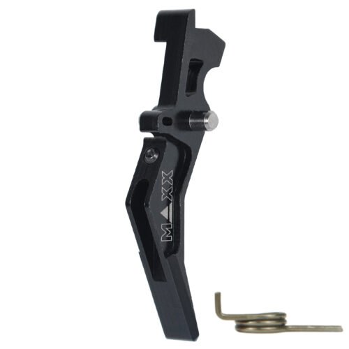 44922 CNC Aluminum Advanced Trigger (Style B) (Black) for M16 AEG Series