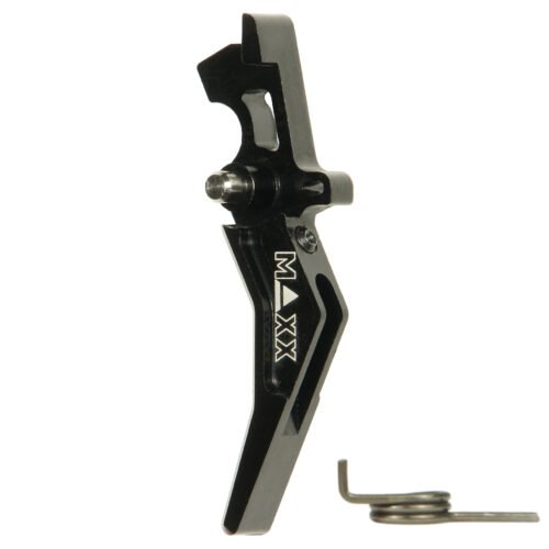 44923 CNC Aluminum Advanced Trigger (Style B) (Black) for M16 AEG Series