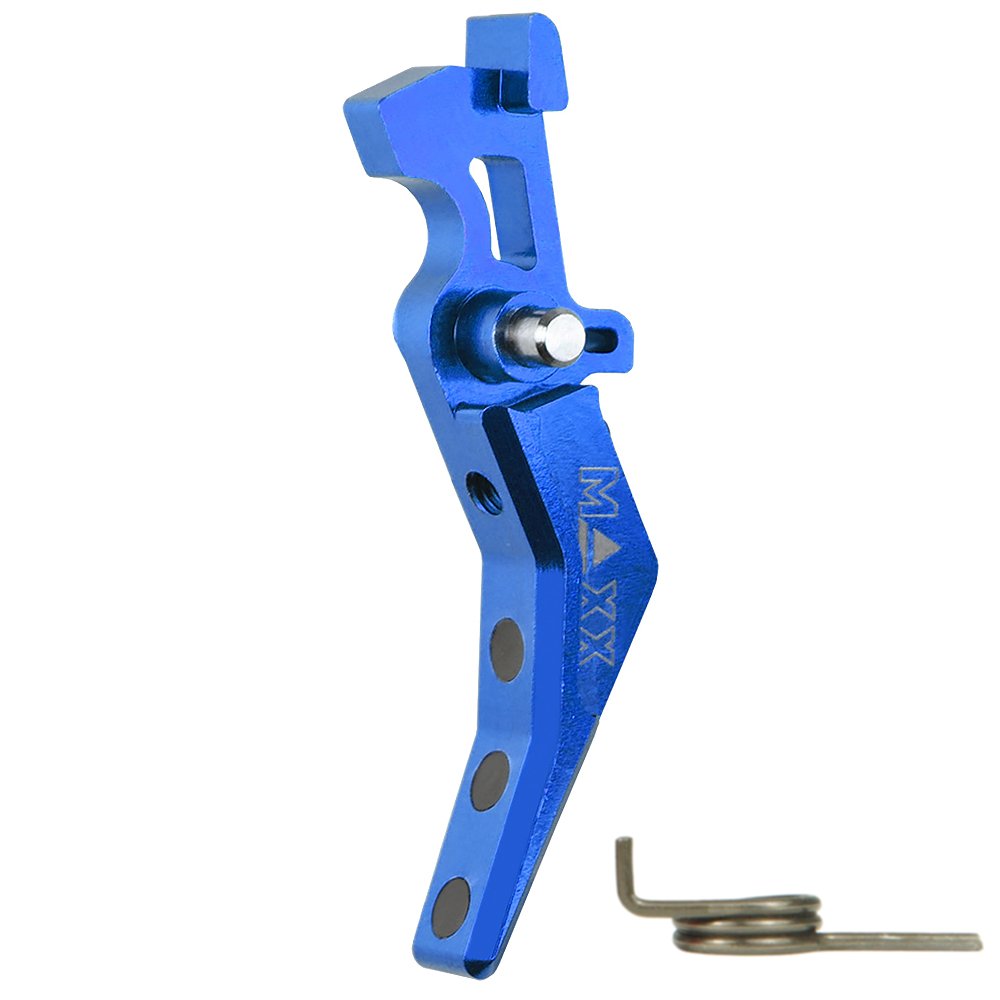 CNC Aluminum Advanced Trigger (Style B) (Blue) for M16 AEG Series