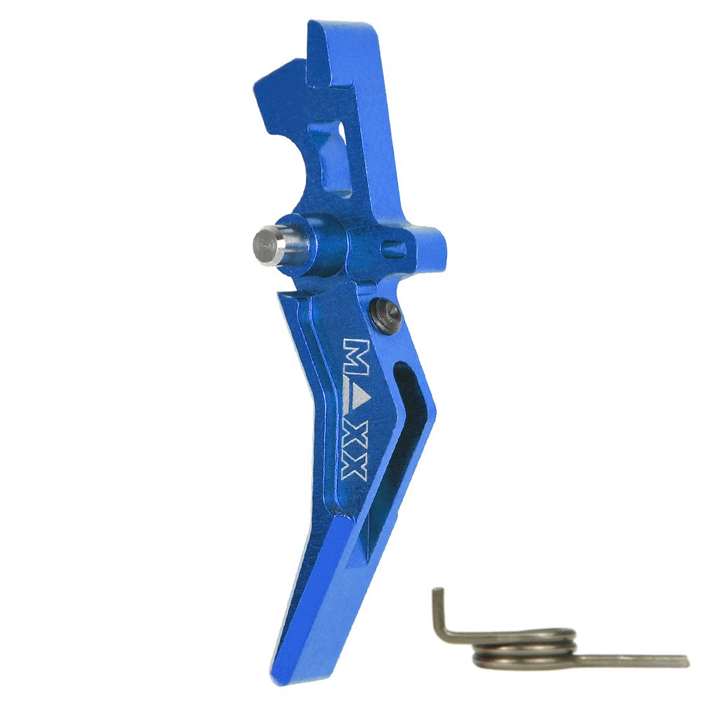 CNC Aluminum Advanced Trigger (Style B) (Blue) for M16 AEG Series