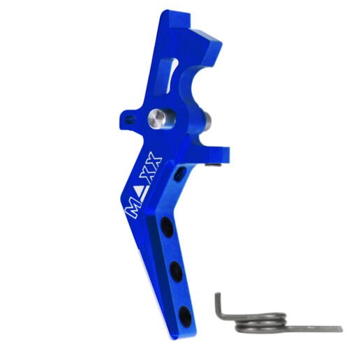 CNC Aluminum Advanced Speed Trigger (Style A) (Blue) for M16 AEG Series