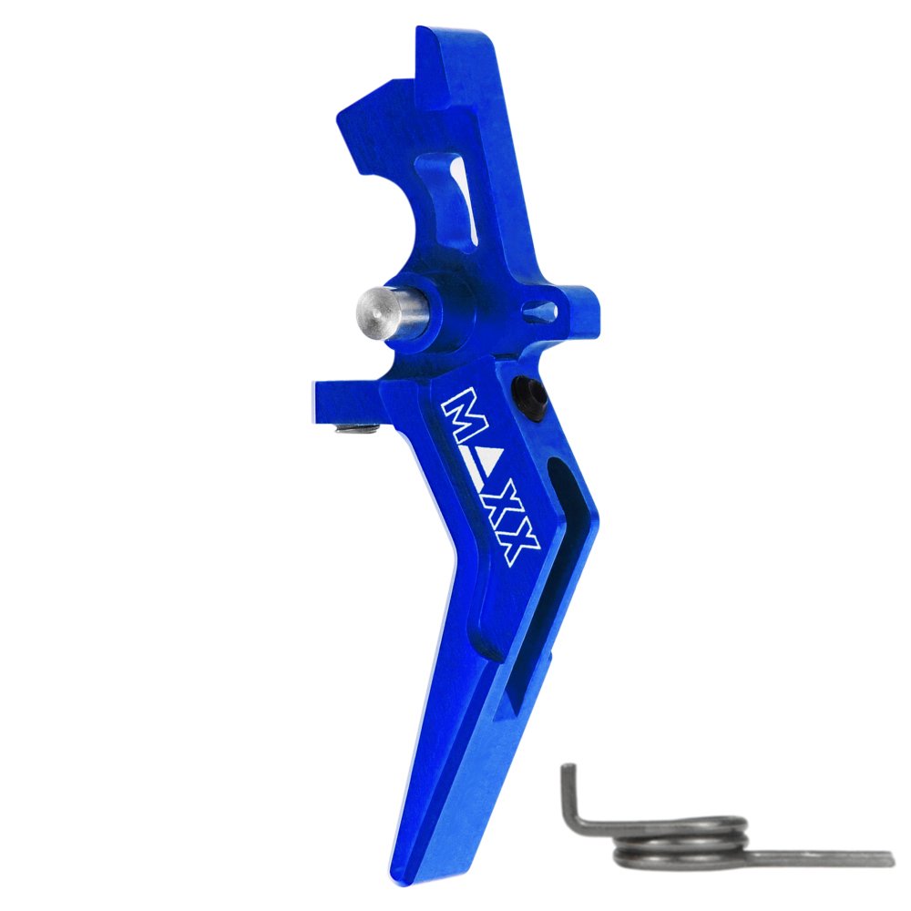 CNC Aluminum Advanced Speed Trigger (Style A) (Blue) for M16 AEG Series