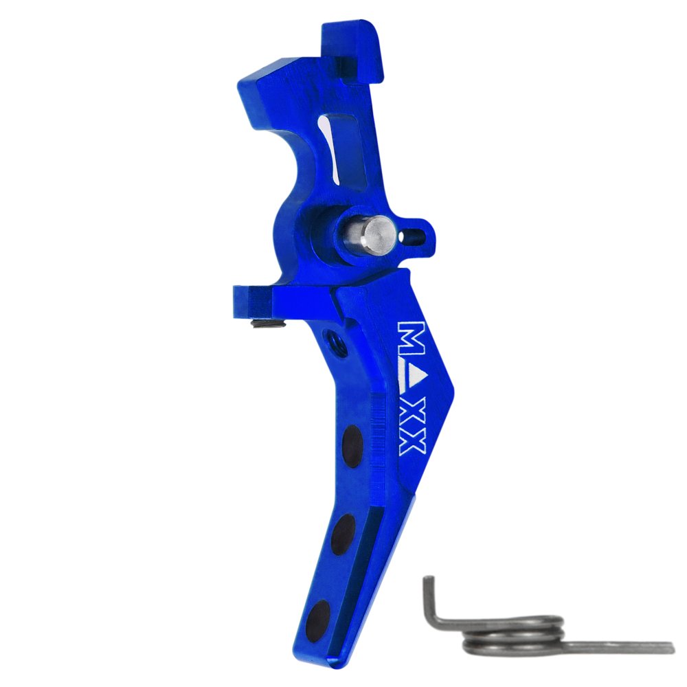 CNC Aluminum Advanced Speed Trigger (Style B) (Blue) for M16 AEG Series
