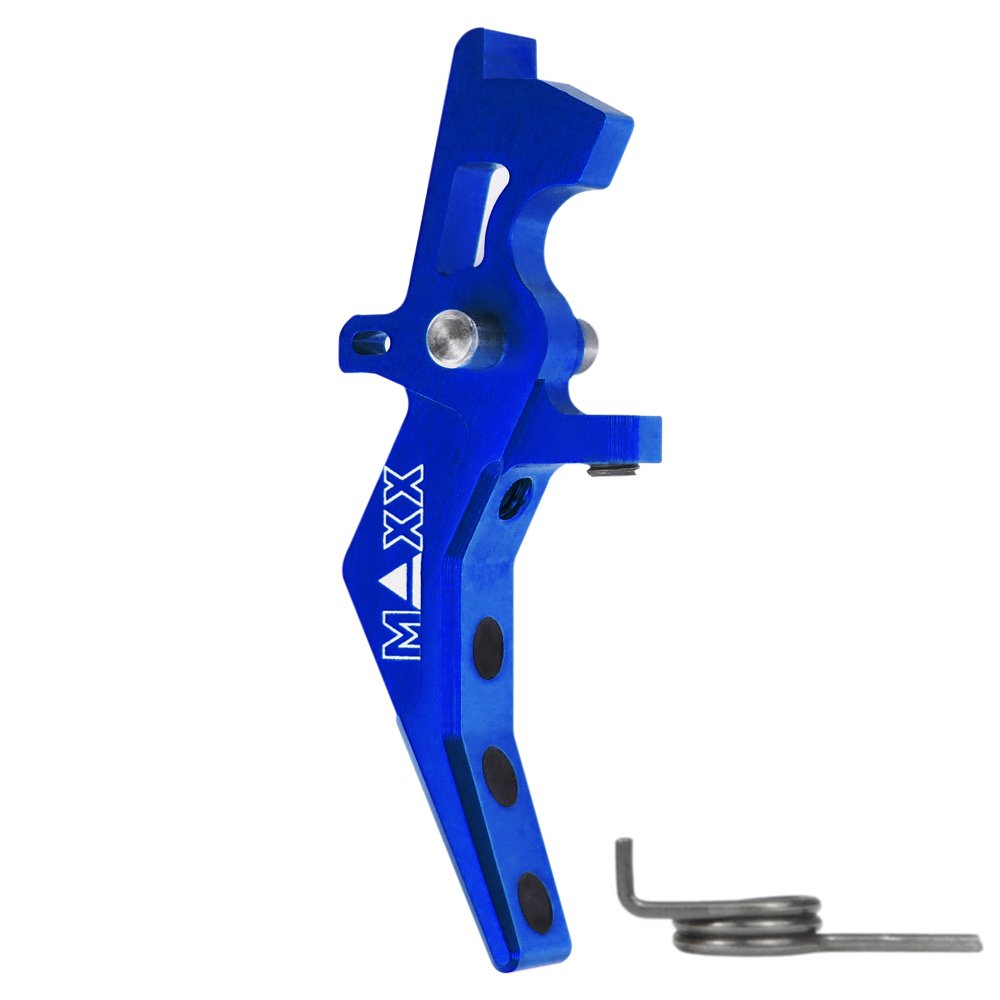 CNC Aluminum Advanced Speed Trigger (Style B) (Blue) for M16 AEG Series