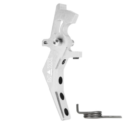 44979 CNC Aluminum Advanced Speed Trigger (Style B) (Silver) for M16 AEG Series