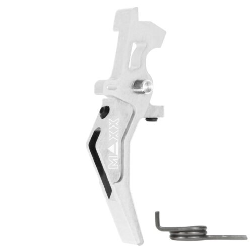 44980 CNC Aluminum Advanced Speed Trigger (Style B) (Silver) for M16 AEG Series