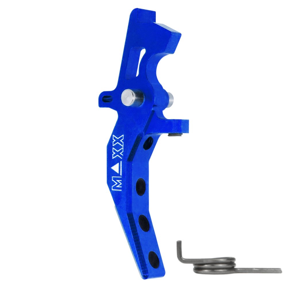 44991 CNC Aluminum Advanced Speed Trigger (Style C) (Blue) for M16 AEG Series