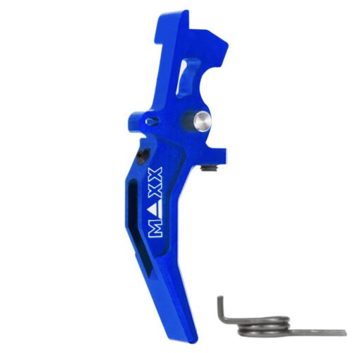 44992 CNC Aluminum Advanced Speed Trigger (Style C) (Blue) for M16 AEG Series