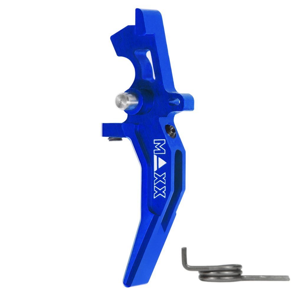 44993 CNC Aluminum Advanced Speed Trigger (Style C) (Blue) for M16 AEG Series