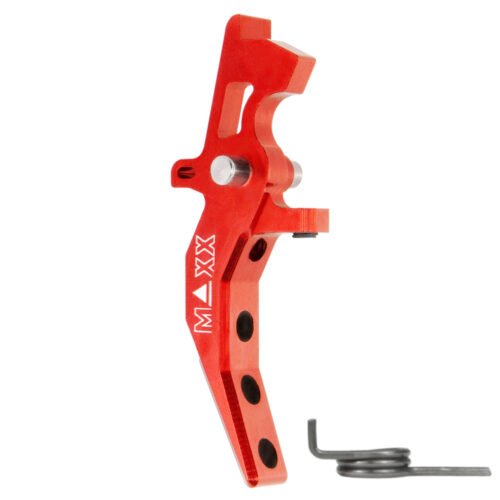 CNC Aluminum Advanced Speed Trigger (Style C) (Red) for M16 AEG Series