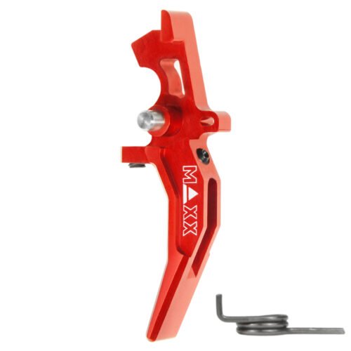 CNC Aluminum Advanced Speed Trigger (Style C) (Red) for M16 AEG Series