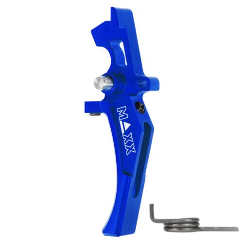 CNC Aluminum Advanced Speed Trigger (Style D) (Blue) for M16 AEG Series