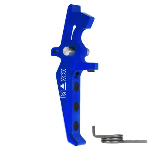 CNC Aluminum Advanced Speed Trigger (Style E) (Blue) for M16 AEG Series