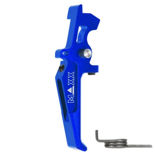 CNC Aluminum Advanced Speed Trigger (Style E) (Blue) for M16 AEG Series