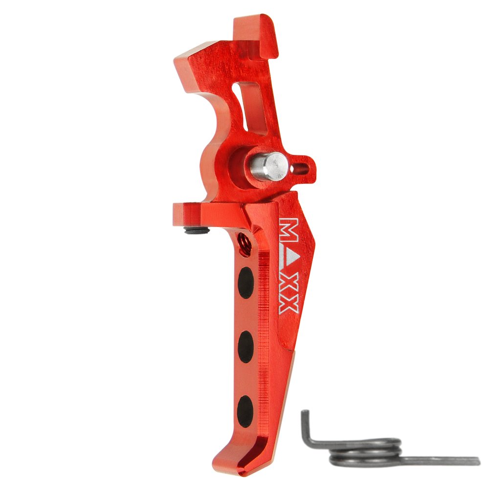45046 CNC Aluminum Advanced Speed Trigger (Style E) (Red) for M16 AEG Series