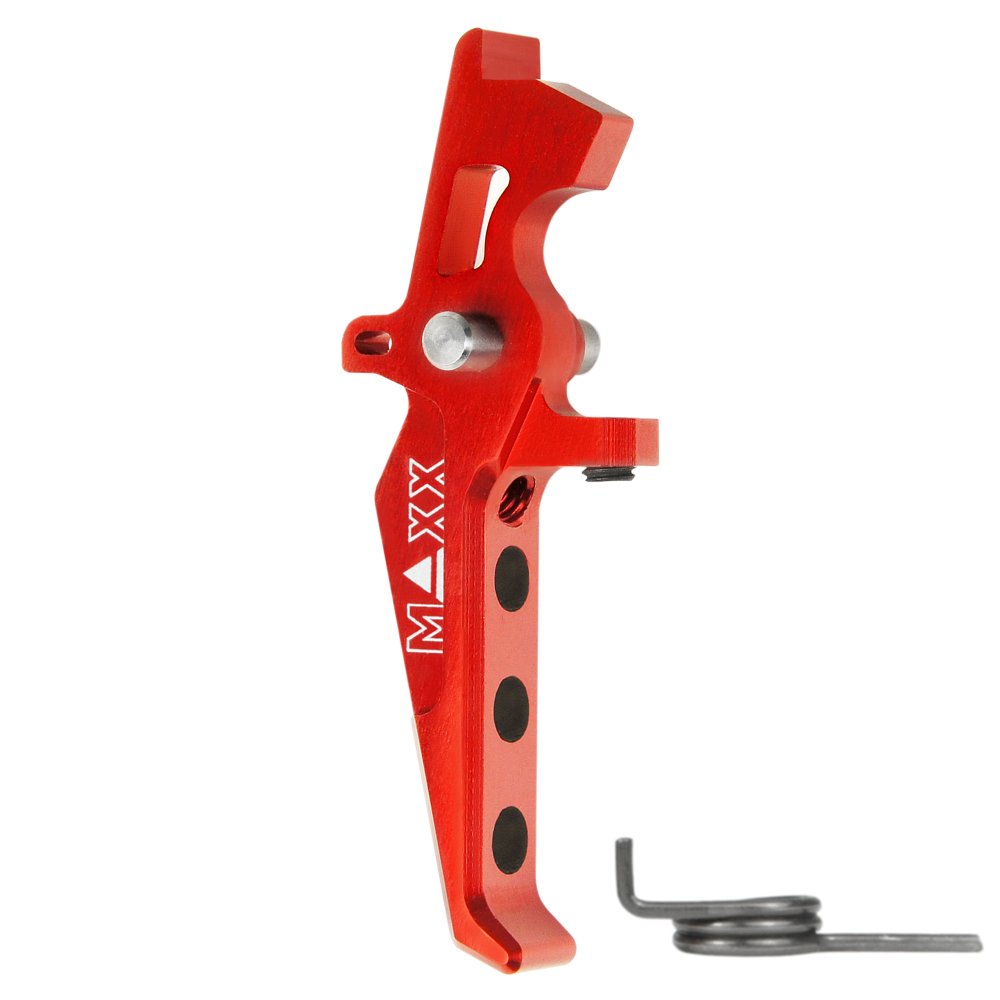 45047 CNC Aluminum Advanced Speed Trigger (Style E) (Red) for M16 AEG Series