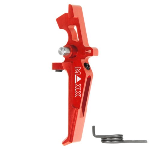 45049 CNC Aluminum Advanced Speed Trigger (Style E) (Red) for M16 AEG Series