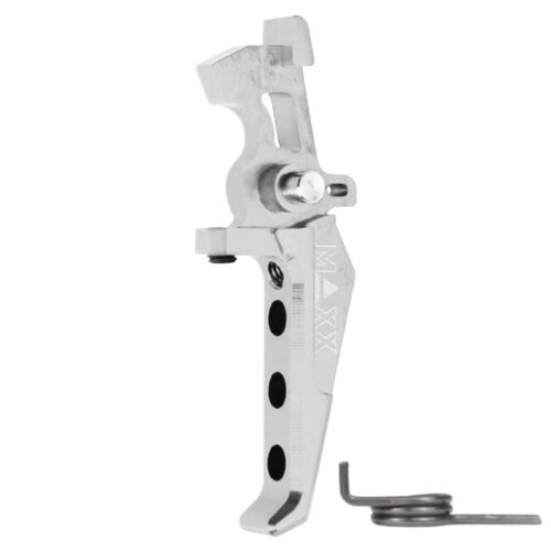 45050 CNC Aluminum Advanced Speed Trigger (Style E) (Silver) for M16 AEG Series