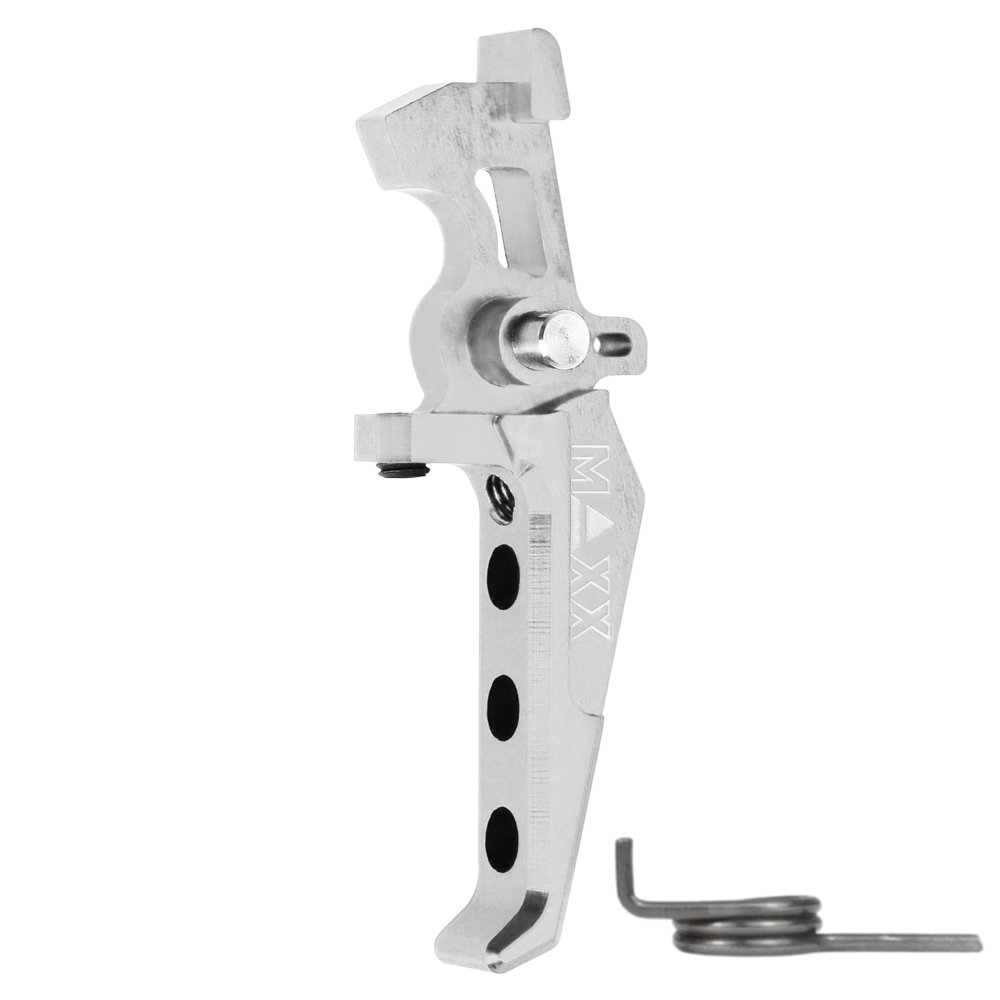 45050 CNC Aluminum Advanced Speed Trigger (Style E) (Silver) for M16 AEG Series