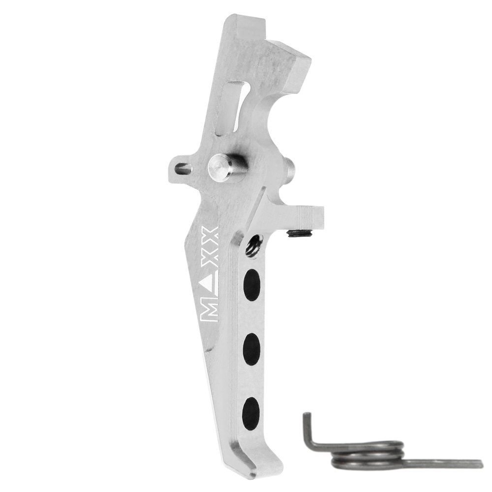 45051 CNC Aluminum Advanced Speed Trigger (Style E) (Silver) for M16 AEG Series