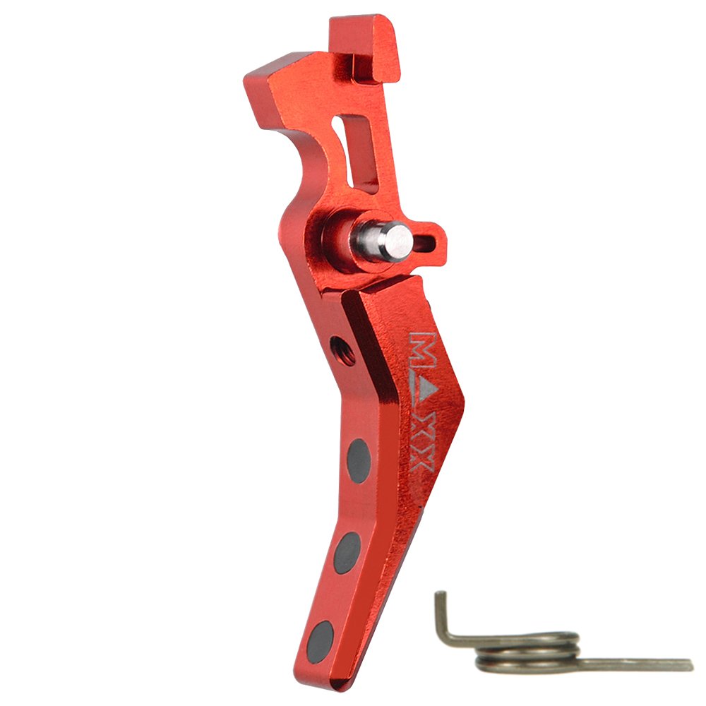 45063 CNC Aluminum Advanced Trigger (Style B) (Red) for M16 AEG Series