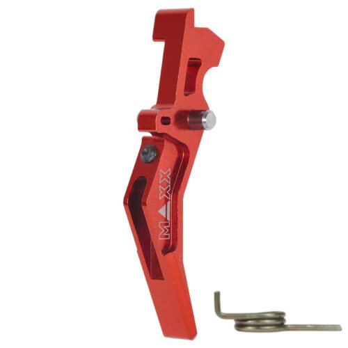 45065 CNC Aluminum Advanced Trigger (Style B) (Red) for M16 AEG Series