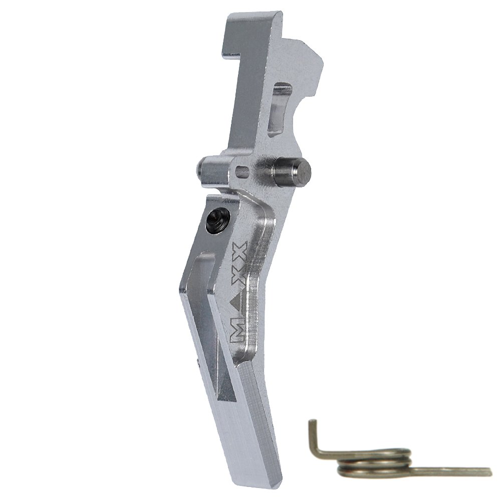 45070 CNC Aluminum Advanced Trigger (Style B) (Silver) for M16 AEG Series
