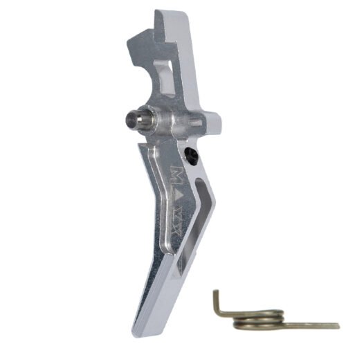 45071 CNC Aluminum Advanced Trigger (Style B) (Silver) for M16 AEG Series