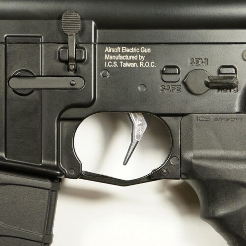 45072 CNC Aluminum Advanced Trigger (Style B) (Silver) for M16 AEG Series