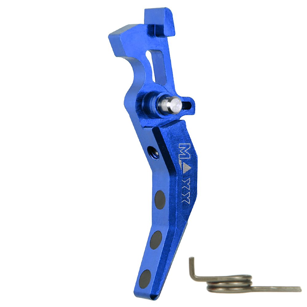 CNC Aluminum Advanced Trigger (Style C) (Blue) for M16 AEG Series