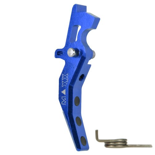CNC Aluminum Advanced Trigger (Style C) (Blue) for M16 AEG Series