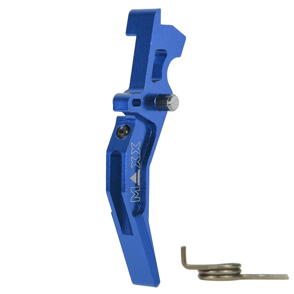 CNC Aluminum Advanced Trigger (Style C) (Blue) for M16 AEG Series