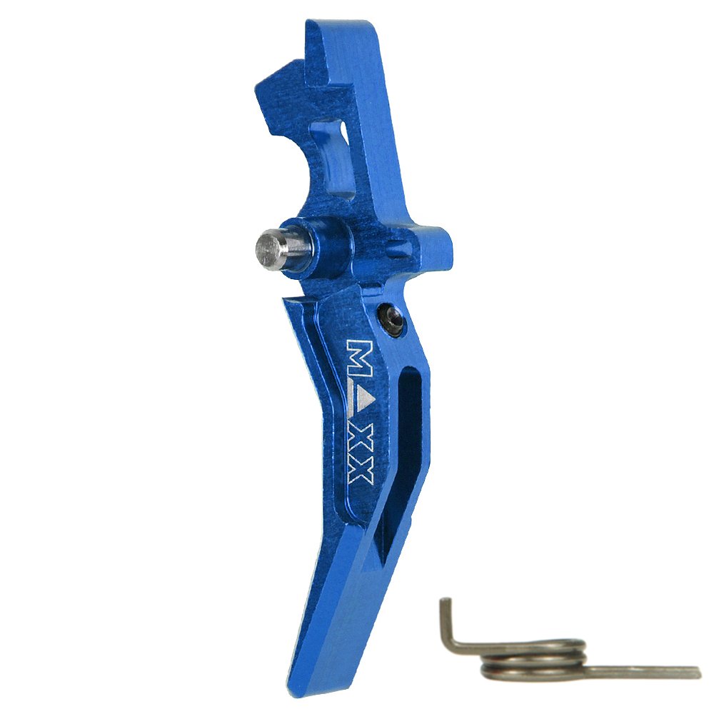 CNC Aluminum Advanced Trigger (Style C) (Blue) for M16 AEG Series