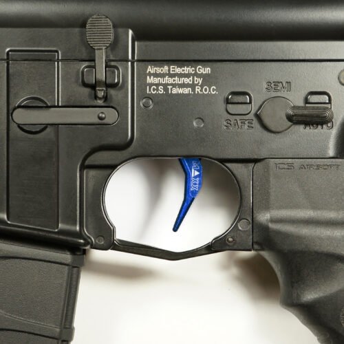 CNC Aluminum Advanced Trigger (Style C) (Blue) for M16 AEG Series