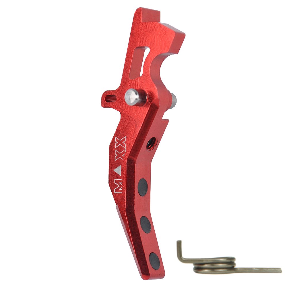 CNC Aluminum Advanced Trigger (Style C) (Red) for M16 AEG Series