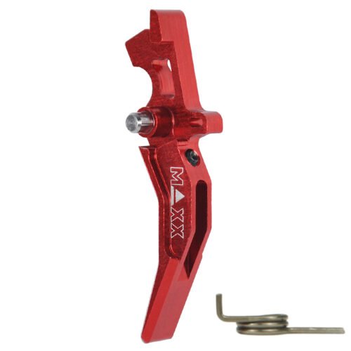 CNC Aluminum Advanced Trigger (Style C) (Red) for M16 AEG Series