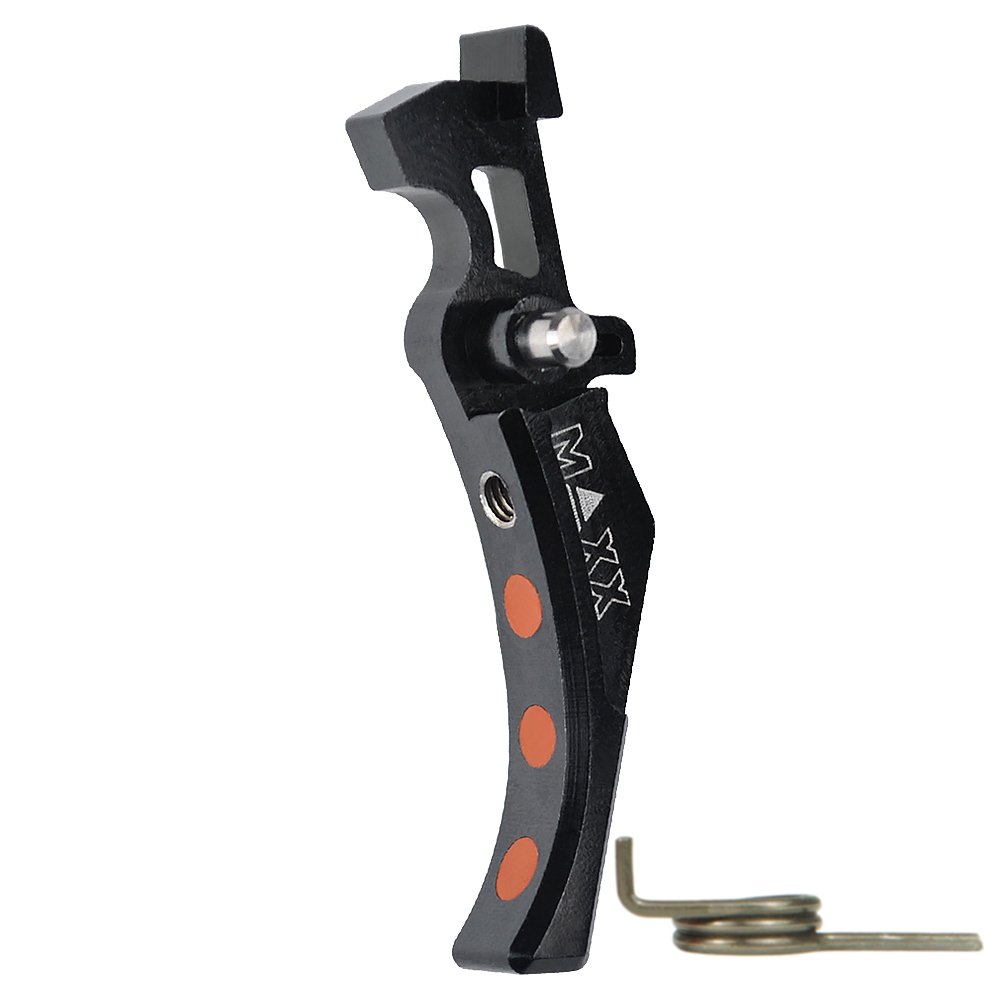 CNC Aluminum Advanced Trigger (Style D) (Black) for M16 AEG Series