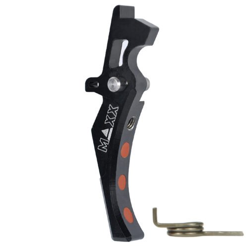 CNC Aluminum Advanced Trigger (Style D) (Black) for M16 AEG Series