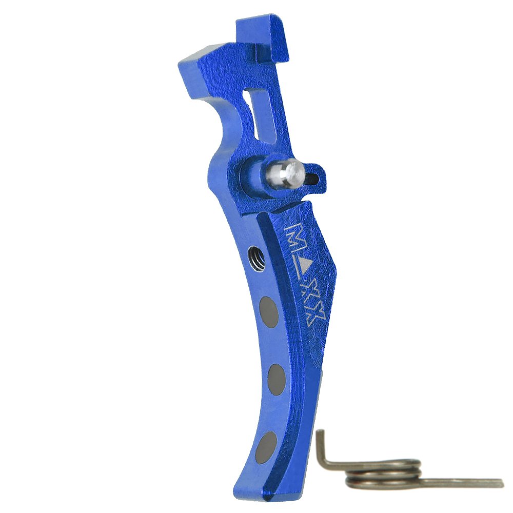 CNC Aluminum Advanced Trigger (Style D) (Blue) for M16 AEG Series
