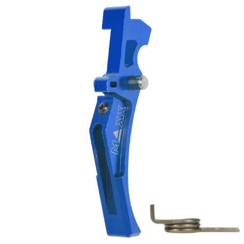 CNC Aluminum Advanced Trigger (Style D) (Blue) for M16 AEG Series