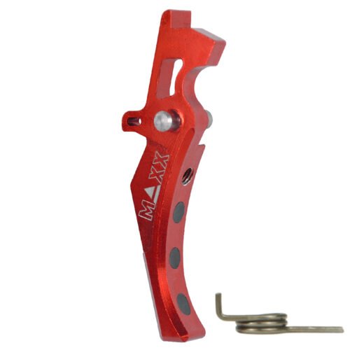 45119 CNC Aluminum Advanced Trigger (Style D) (Red) for M16 AEG Series