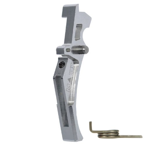 45130 CNC Aluminum Advanced Trigger (Style D) (Silver) for M16 AEG Series