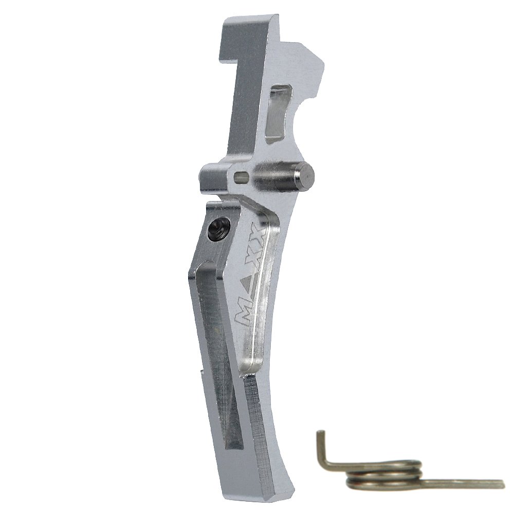 45130 CNC Aluminum Advanced Trigger (Style D) (Silver) for M16 AEG Series