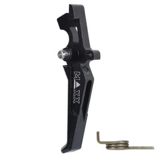 45141 CNC Aluminum Advanced Trigger (Style E) (Black) for M16 AEG Series