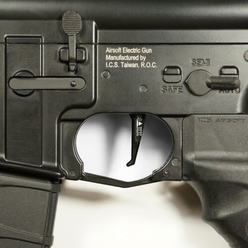 45142 CNC Aluminum Advanced Trigger (Style E) (Black) for M16 AEG Series