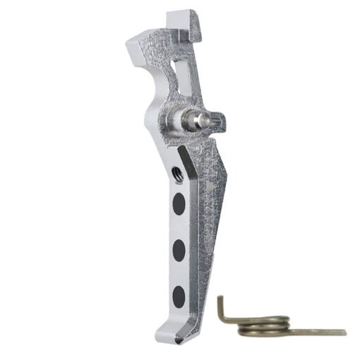 CNC Aluminum Advanced Trigger (Style E) (Silver) for M16 AEG Series