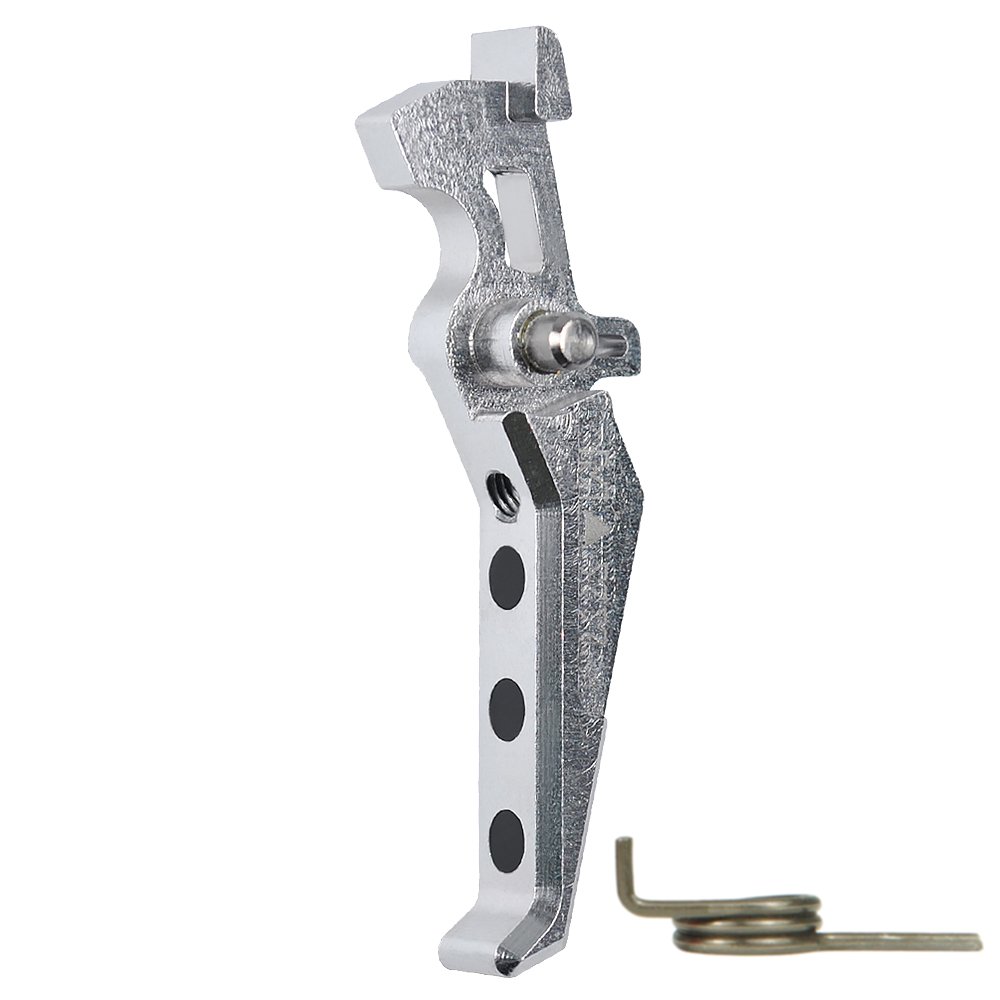 CNC Aluminum Advanced Trigger (Style E) (Silver) for M16 AEG Series
