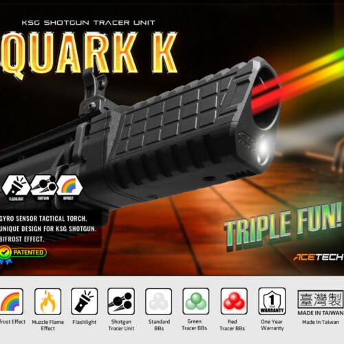45175 AceTech QUARK K (BIFROST) Tracer Unit with Flashlight for TM KSG - Black