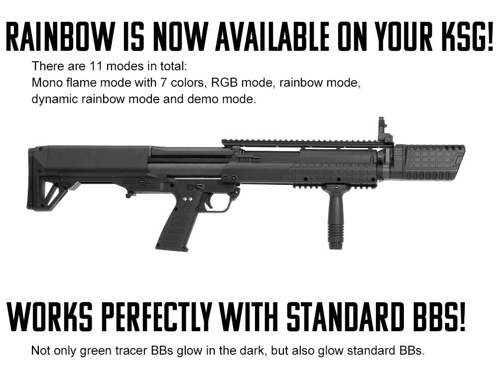 45176 AceTech QUARK K (BIFROST) Tracer Unit with Flashlight for TM KSG - Black