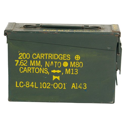 US Ammo Box CAL.30, 25x10x18 cm (used) - Green